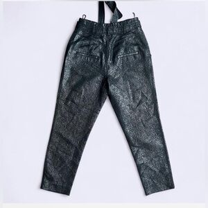 Strenesse Blue Metallic High Waist Pants